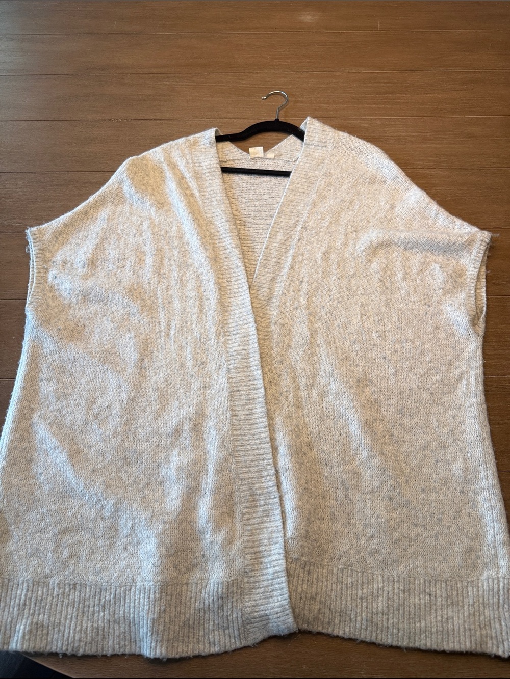 GAP Open-Front Cardigan - Light Gray